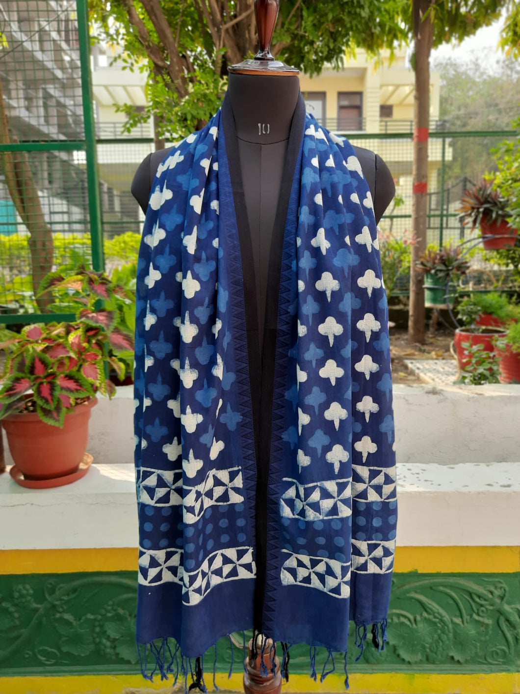 Indigo Cotton Stole